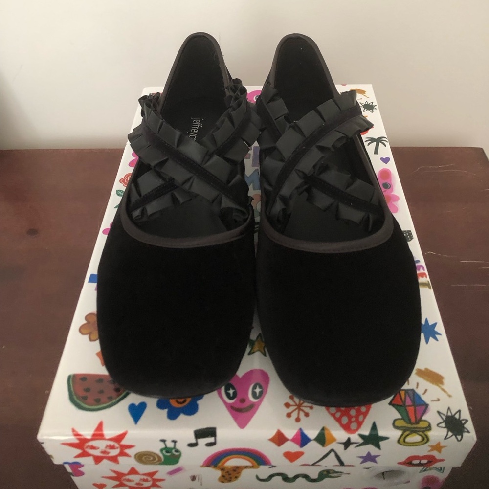 NEW IN BOX - Jeffrey Campbell Pliets-RFL Ballet Flats - Picture 2 of 10